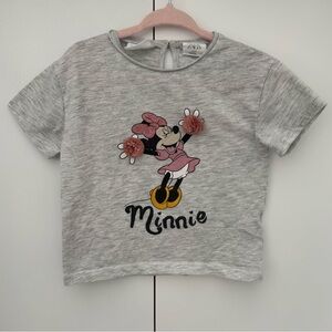 Zara Minnie Mouse Tee 18-24m